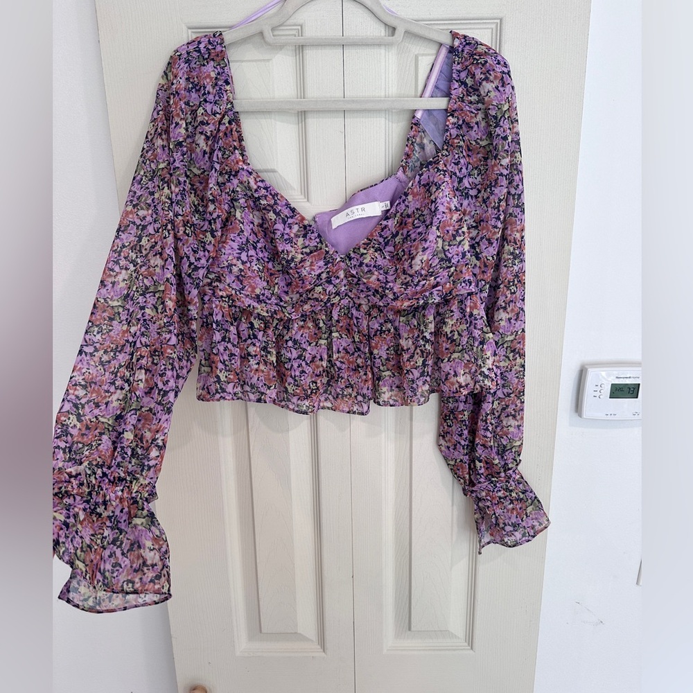 ASTR the label purple blouse
